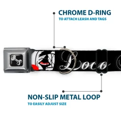 Buckle-Down Seatbelt Buckle Dog Collar - Loco Pro Clown