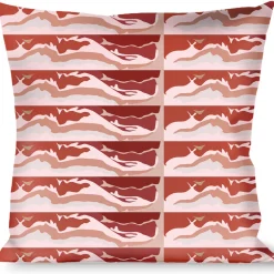 Buckle-Down Throw Pillow - Bacon C/U