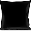 Buckle-Down Throw Pillow - Black