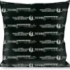 Buckle-Down Throw Pillow - Americana One Hundred Dollar Bill Elements Black/Gray