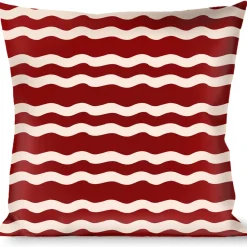 Buckle-Down Throw Pillow - Bacon Stripe
