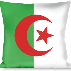Buckle-Down Throw Pillow - Algeria Flags