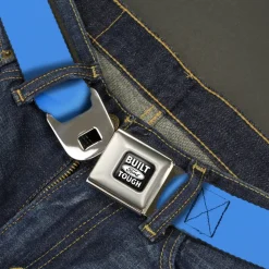 Built Ford Tough Seatbelt Belt - Baby Blue Webbing