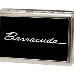 Business Card Holder - LARGE - BARRACUDA Script Logo FCG Black Silver