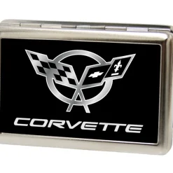 Business Card Holder - LARGE - Corvette FCG Black Silver