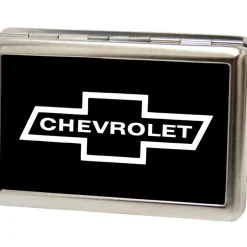 Business Card Holder - LARGE - 1965 CHEVROLET Bowtie FCG Black White