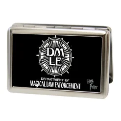 Business Card Holder - LARGE - DMLE-DEPARTMENT OF MAGICAL LAW ENFORCEMENT FCG Black White