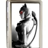 Business Card Holder - LARGE - Arkham City Catwoman Whip Pose FCG Grays Red