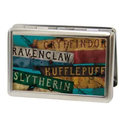 Business Card Holder - LARGE - Hogwarts House Banners Stacked FCG