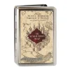 Business Card Holder - LARGE - Hogwarts School THE MARAUDER'S MAP FCG Tan Reds