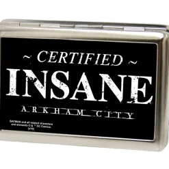 Business Card Holder - LARGE - CERTIFIED INSANE-ARKHAM CITY FCG Black White