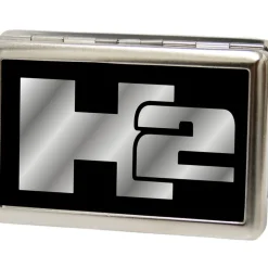 Business Card Holder - LARGE - H2 FCG Black Silver