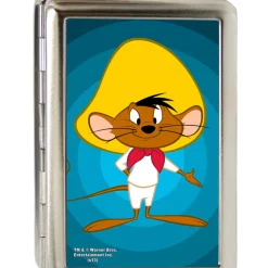 Business Card Holder - LARGE - Speedy Gonzales Pose FCG Blue