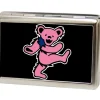 Business Card Holder - LARGE - Dancing Bear FCG Black Pink