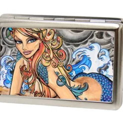 Business Card Holder - LARGE - Earth Wind Flower Water FCG