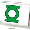 Business Card Holder - SMALL - Green Lantern Logo CLOSE-UP FCG White Green