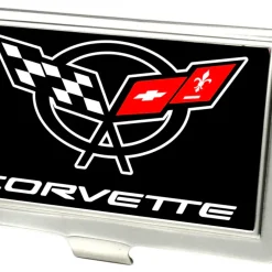 Business Card Holder - SMALL - Corvette FCG Black White Red