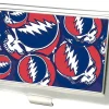 Business Card Holder - SMALL - Steal Your Face Stacked FCG Red White Blue