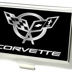 Business Card Holder - SMALL - Corvette FCG Black Silver
