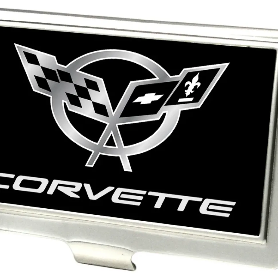 Business Card Holder - SMALL - Corvette FCG Black Silver