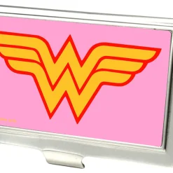 Business Card Holder - SMALL - Wonder Woman Logo FCG Pink