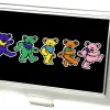 Business Card Holder - SMALL - Dancing Bears FCG Black Multi Color