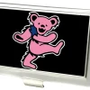 Business Card Holder - SMALL - Dancing Bear FCG Black Pink