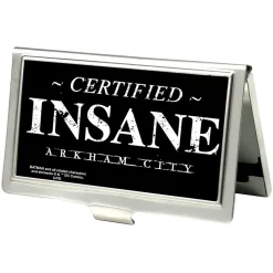 Business Card Holder - SMALL - CERTIFIED INSANE-ARKHAM CITY FCG Black White