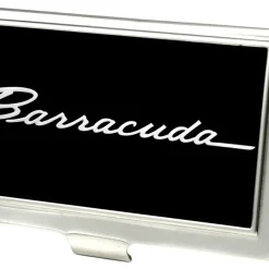 Business Card Holder - SMALL - BARRACUDA Script Logo FCG Black Silver
