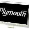 Business Card Holder - SMALL - PLYMOUTH Text Logo FCG Black Silver Fade