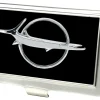 Business Card Holder - SMALL - Barracuda Emblem FCG Black Silver