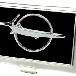 Business Card Holder - SMALL - Barracuda Emblem FCG Black Silver