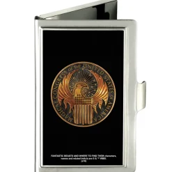 Business Card Holder - SMALL - MACUSA Seal FCG Black Golds