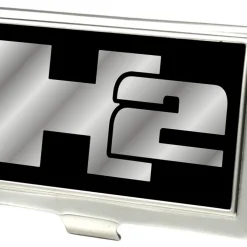 Business Card Holder - SMALL - H2 FCG Black Silver