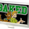 Business Card Holder - SMALL - Scooby & Shaggy BAKED FCG Black Green