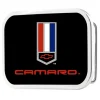 Camaro Badge Framed FCG Black/Red/White/Blue - Chrome Rock Star Buckle