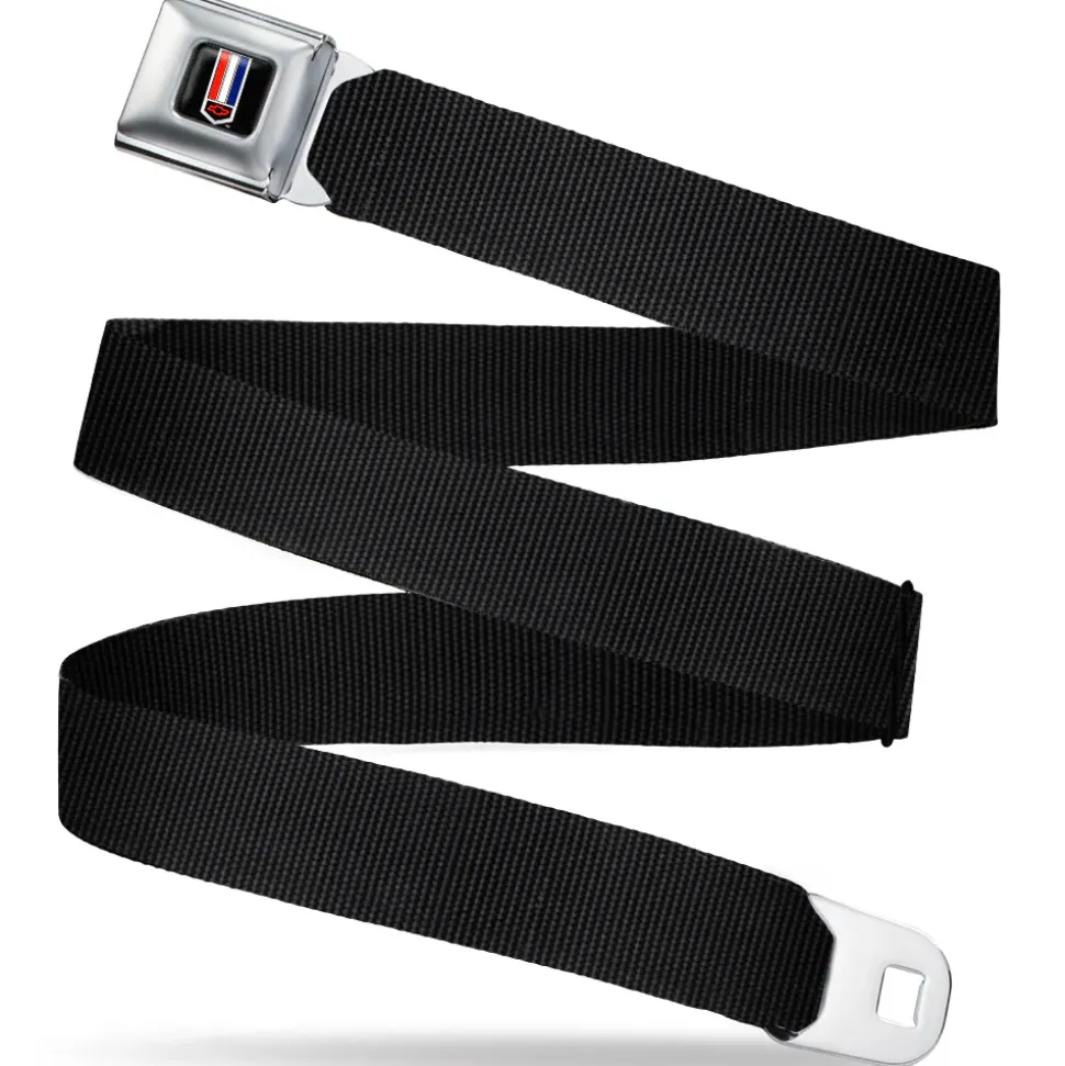 Camaro Badge Full Color - Seatbelt Belt - Black Webbing
