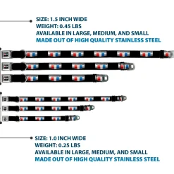 CAMARO Six Badge Full Color Black Silver Red White Blue Seatbelt Buckle Collar - CAMARO Six Badge Black/Silver/Red/White/Blue