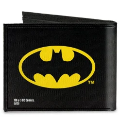 Canvas Bi-Fold Wallet - Batman Black Yellow