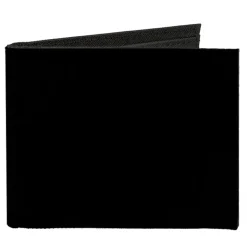 Canvas Bi-Fold Wallet - Black