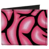 Canvas Bi-Fold Wallet - Brains Black Pink