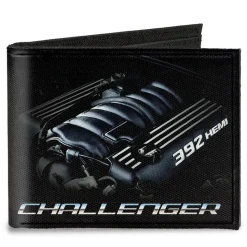 Canvas Bi-Fold Wallet - CHALLENGER Bold 392 HEMI Engine