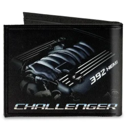 Canvas Bi-Fold Wallet - CHALLENGER Bold 392 HEMI Engine