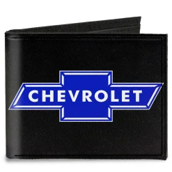 Canvas Bi-Fold Wallet - Chevy Bowtie Logo CENTERED