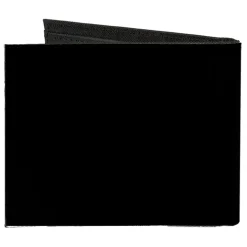 Canvas Bi-Fold Wallet - Corvette C3 Crossed Flags Logo Black