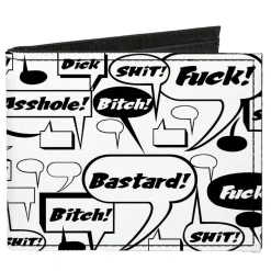 Canvas Bi-Fold Wallet - Curse Bubbles