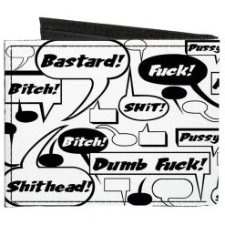 Canvas Bi-Fold Wallet - Curse Bubbles