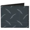 Canvas Bi-Fold Wallet - Diamond Plate Grays