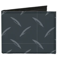 Canvas Bi-Fold Wallet - Diamond Plate Grays