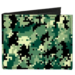 Canvas Bi-Fold Wallet - Digital Camo